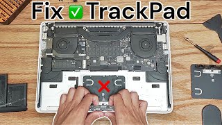 Replacing Broken Trackpad 15quot MacBook Pro  A1398 Repair Guide 2015 [upl. by Adnohs]