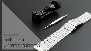 Fullmosa Uhrenarmband  Edelstahl mit Schnellverschluss  Deutsch [upl. by Debora280]