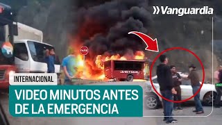 😱📲 DOLOROSAS IMAGÉNES minutos antes del accidente en la Autopista Gran Mariscal en Venezuela [upl. by Esital]