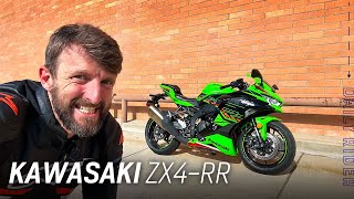 2023 Kawasaki Ninja ZX4RR Review  Daily Rider [upl. by Noemis374]