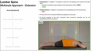 The McKenzie Approach  Lumbar EXTension EXPLAINED [upl. by Hilaire]