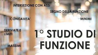 STUDIO DI FUNZIONE razionale intera segno della funzione dominio massimi e minimi concavità [upl. by Nauqes836]