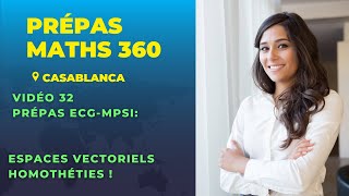 vidéo 32 Exercices ECGMPSI  Espaces vectoriels et homothétie [upl. by Rossuck]