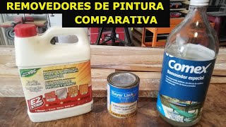 COMPARATIVA DE REMOVEDORES DE PINTURA Y BARNICES [upl. by Fortunia]