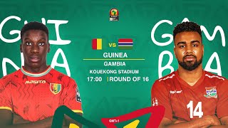 TotalEnergies AFCON 2021  Guinea vs Gambia  Round of 16 [upl. by Ahsiekit67]