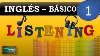 ENGLISH LISTENING PRACTICE  1  Mejora tu oído para el inglés Nivel Principiante [upl. by Dewain]