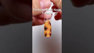 💅 🐢🤎 Tortoise shell nails tutorial nailart tortoise nailtutorial shorts [upl. by Arakawa]