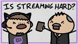 Is streaming harder than a real job [upl. by Nahgam]