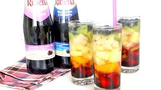 DanielFoodDiary  Rainbow Ribena ‘Sangria’ The Prettiest Thirst Quencher You Can Make This Summer [upl. by Fawne178]