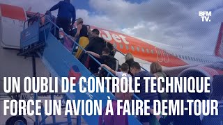 Un vol EasyJet reliant Paris à Palerme obligé de faire demitour pour un oubli de contrôle technique [upl. by Cruz]