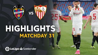 Highlights Levante UD vs Sevilla FC 01 [upl. by Kcirdnek]