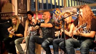 Sabaton live Acoustic at Bengans Stockholm  Entire Event [upl. by Nahtnoj]