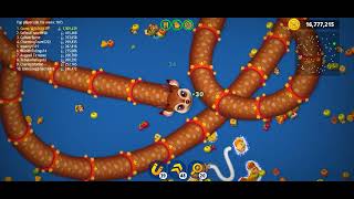 BIG RODULF WORMS wormszoneiobigsnakeskills trending games wormszoneioslithersnakegame [upl. by Averi]