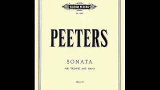 Flor Peeters Sonata for Trumpet Movement 1 [upl. by Yenalem]