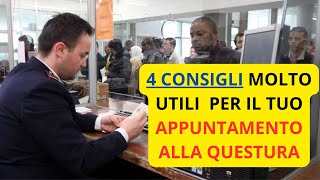 🎯 4 CONSIGLI PER EVITARE I PROBLEMI  APPUNTAMENTO ALLA QUESTURA PER IL PERMESSO DI SOGGIORNO [upl. by Yasmar]