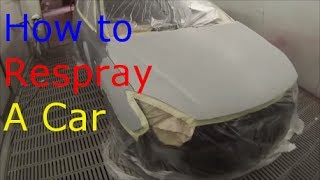 How to Respray a car [upl. by Nodarb655]