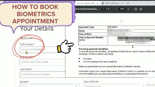 BIOMETRICS Australia Visa How to Book Biometrics appointment for Australian visa  StepbyStep [upl. by Jeanelle]