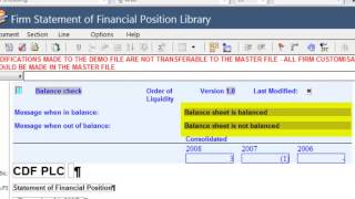 CaseWare Financials QuickVid Balance Check for Financial Statements [upl. by Neural]