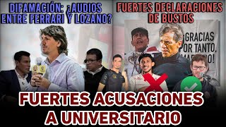 LO ULTIMO EN UNIVERSITARIO  MANASSERO Y SUPUESTOS AUDIOS  ENTREVISTA A BUSTOS  ¿REYNA A LA U [upl. by Egnalos]