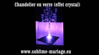 chandelier crystal sur www sublime mariage eu [upl. by Shishko]