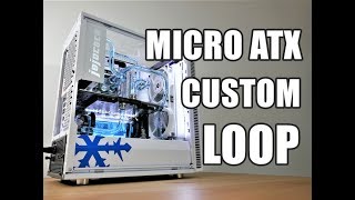 Micro ATX custom water cooling loop on the Define Mini C Part 2 of 2 [upl. by Nnyl457]