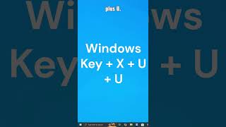 Shutdown Windows PC quickly shorts ytshorts viralshorts trendingshorts youtubeshorts [upl. by Salaidh]