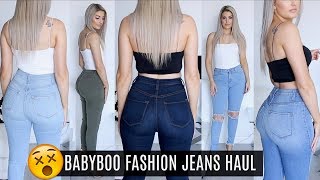 HUGE BABYBOO FASHION JEANS TRY ON HAUL  HANNAH SCHRODER [upl. by Letitia]