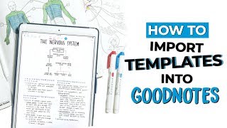 ☆ HOW TO IMPORT TEMPLATES INTO GOODNOTES  GoodNotes Tips  Tricks  September Studies [upl. by Naldo]