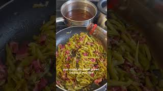 DELICIOUSSSSS amp easy green bean recipe cooking [upl. by Sredna]