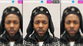 Kendrick Lamar Responds To J Cole Diss On IG Live [upl. by Nikkie]