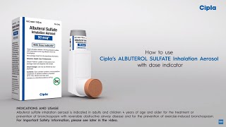 Cipla Albuterol HFA – How To Use Video [upl. by Uthrop]