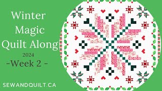 WINTER MAGIC QUILT ALONG WEEK 2 [upl. by Lefton]