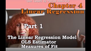 Chapter 4 Part 1 The Linear Regression Model [upl. by Yrneh]