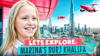 Hi Marinas Worlds Visits the Tallest Building in the World – Burj Khalifa Dubai  Part 1 [upl. by Ylicic]