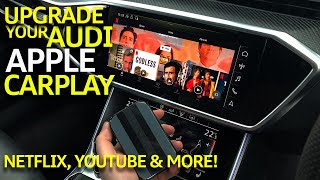 How To Upgrade Your Audi Apple CarPlay  Watch Netflix YouTube amp More [upl. by Nnywg21]