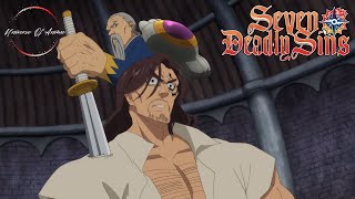 Dreyfus VS Denzel Liones FULL FIGHT SCENE  Seven Deadly Sins  Nanatsu no Taizai [upl. by Esorlatsyrc911]