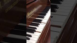 Knabe Grand piano equipped with QRS PNOMation system [upl. by Adley]