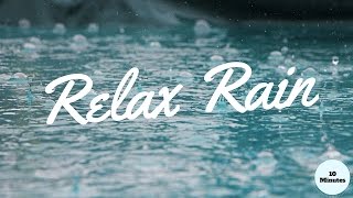 Relaxing Rain Sound for sleeping  10 minutes relax [upl. by Ahsakat910]