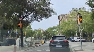 Calle Provenza  Conduciendo por Barcelona 4K  Distrito de Sant MartíEixample  España [upl. by Alenairam419]