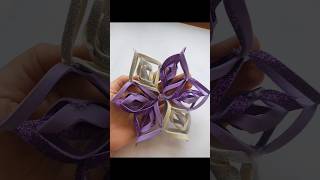 How To Make Glitter Paper Snowflakes  Beautiful Snowflakes  Glitter Paper Snowflakes  Art [upl. by Niboc250]