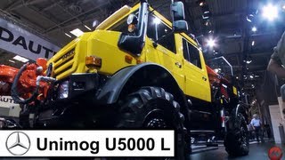 Unimog U5000 VW Amarok und Mercedes Arocs auf der Bauma 2013 [upl. by Heiner]