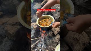 Dehati chicken jungle me bnate hue chicken shorts viralvideo [upl. by Reisfield]