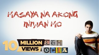 MASAYA NA AKONG INIWAN MO  Garth Garcia  Lyric Video [upl. by Ecinnaj]