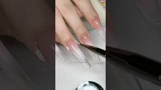 Easy white line 👍🏻 nail art design 💅🏻 2024 nails nailart naildesign nailpolish [upl. by Virginie]