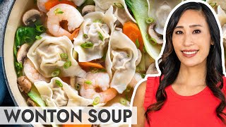 Easy Wonton Soup with StepbyStep Instructions [upl. by Conal]