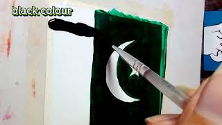 14 August drawing  Pakistan independence day painting easy  Azadi drawing  14 August status2024 [upl. by Adnwahsar]