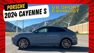 2024 Porsche Cayenne S Coupe V8 Sport Exhaust Artic Grey Neodyme Wheels [upl. by Issej]