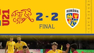 Elveția U21România U21 22 Highlights EURO 2025 [upl. by Acie]