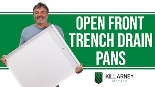 The Open Front Trench Drain Pan for Compact Washing Machines • Killarney Metals [upl. by Kaine675]