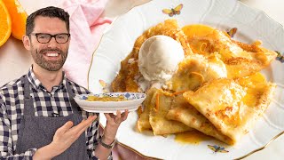 How to Make Crepes Suzette  Simply Delicious [upl. by Sheply]